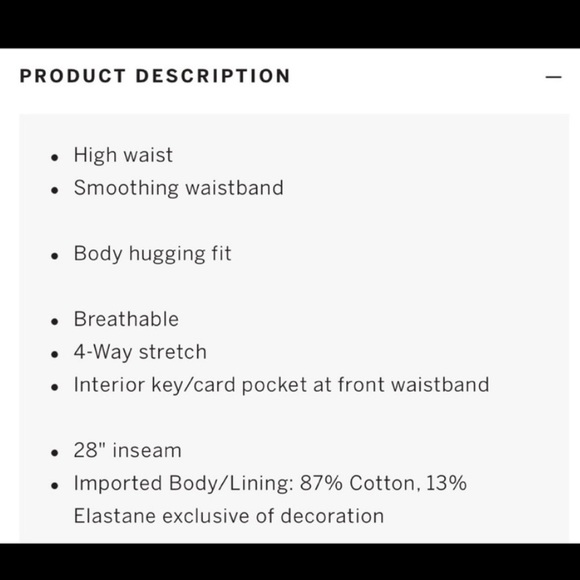 VS PINK High Waist Full Length Cotton Leggings Large - Picture 9 of 9